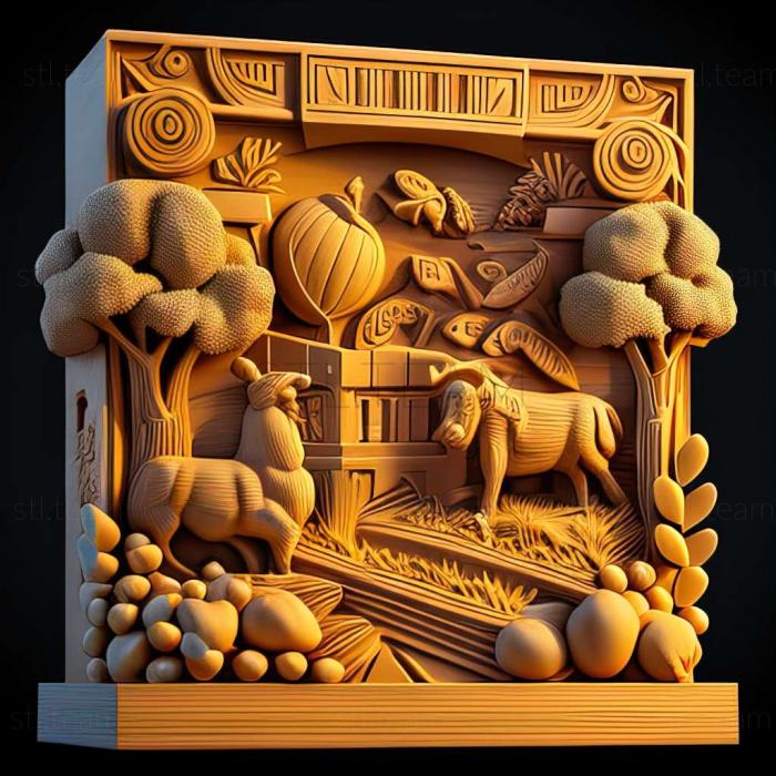 3D model Farm Frenzy Ancient Rome game (STL)